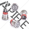 APIELE 19mm Latching Push Button Switch 3/4" 12V DC Power