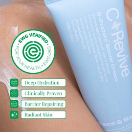 CelRevive B-Restore™ Barrier Cream soothes, hydrates, and supports microbiome balance, restoring comfort to sensitive, dry skin. EWG Verified™ for safety and transparency. Made in Australia