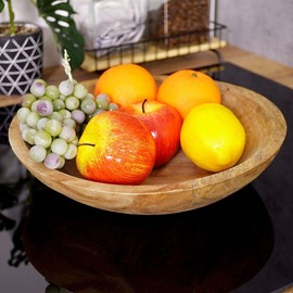 Vilde Wooden Fruit Bowl Serving Bowl 30 x 6.5 cm