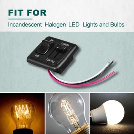 GOMADEIT 12 Volt DC Dimmer Switch for RV Auto Truck Marine Car Dimmer Switch