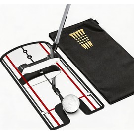Golf Putting Mirror Training Aid, 12"x5.7" Putting Alignment Mirror