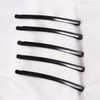 Lurrose 100pcs Black U Shape Stainless Steel Bun Bun Updo