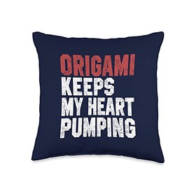 Funny Origami Gift For Men Women Folding Paper Love Japanese Throw Pillow