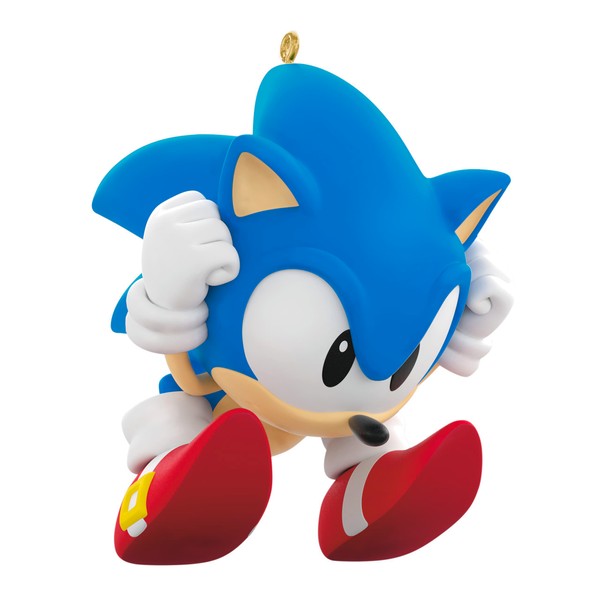 Hallmark Keepsake Christmas Ornament 2023, Sonic The Hedgehog Sonic's Spin Attack, Gifts for Gamers