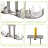 UFURMATE Curtain Rod Brackets, Ceiling Brackets Aluminum Alloy Double Curtain