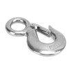 2pcs 1.5 Tons Eye Slip Hook with Safety Latch Stainless