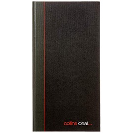 Collins Ideal Double Cash Manuscript Book - 192 Pages, Black