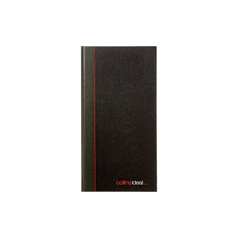 Collins Ideal Double Cash Manuscript Book - 192 Pages, Black