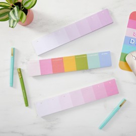 C.R. Gibson CM35-25499 N Squared Stripe Weekly Note Pad with 80 Sheets, Multicolor