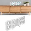 Digital Wall Clock Modern Design Temperature Display Alarm Function Sound