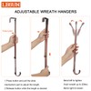 LBSUN Wreath Hanger, Adjustable Over The Door Wreath Hanger Wreath