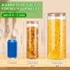 Glass Food Storage Jars, Food Containers with Airtight Bamboo Lids