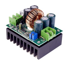 ANGEEK 1200W DC to DC Step Up Converter, Green, 10-36V to 12-80V Boost Converter, Adjustable Charging Power Supply Module for Electric Vehicles and Solar Energy