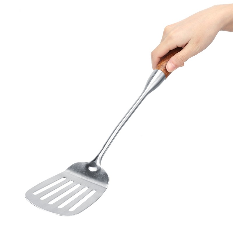 4Pcs/Set 304 Stainless Steel Rosewood Cooking Utensils Cookware Set Kitchen