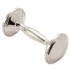 Heim Concept 80831 Elegance Baby Dumbbell Rattle, Silver