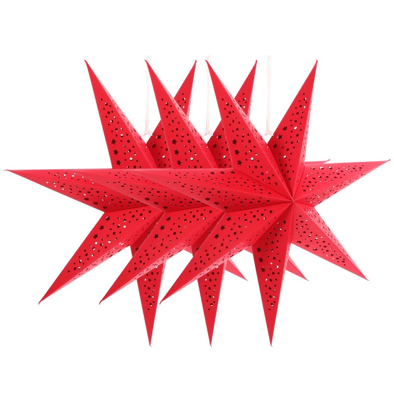 Gadpiparty 3pcs Star Pendant Lampshade Hanging Star Ceiling Shade for