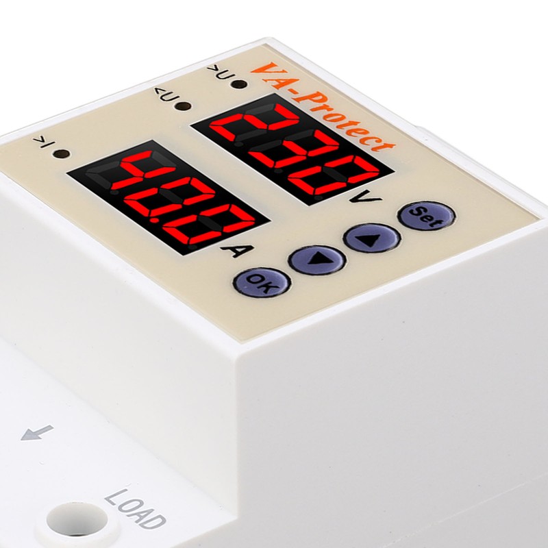 AC220V Over Under Voltage Protector Self Recovery Adjustable Home Leakage