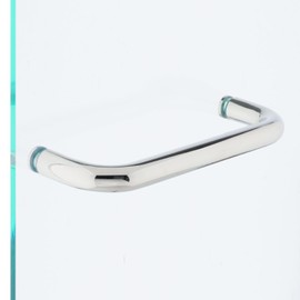 Rockwell Security 6 Inch Center to Center Single Sided Pull for Shower Doors in a Polished Chrome Finish