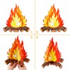 Tatuo 6 Set Fake Fire Fake Fireplace Campfire Flame 12