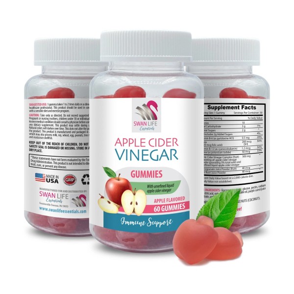SWAN LIFE ESSENTIALS Plant-based - APPLE CIDER VINEGAR - Fun