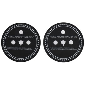 NAB Adapter Spacer Silicone Reel Adjusting Disc Gasket Spacer for Revox Studer Revox for Teac Black 2pcs 0.8mm / 0.031in