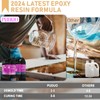 Puduo Epoxy Resin Kit 1.1Gallon，Newly Formulated Crystal Clear Epoxy Resin，Strong,