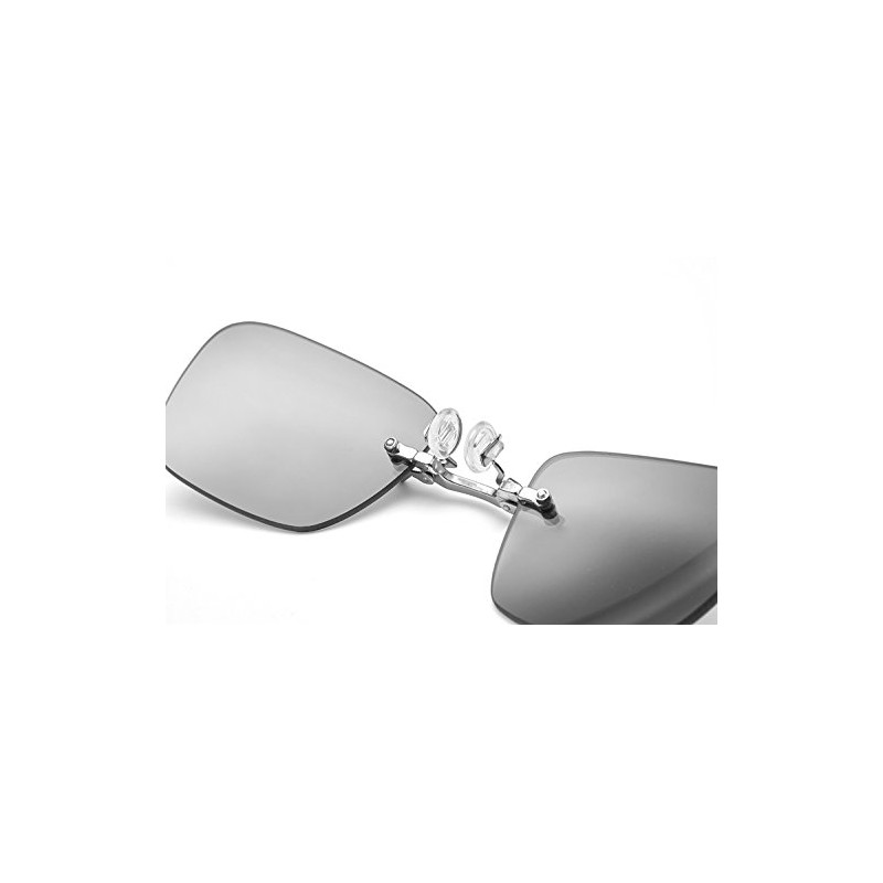 Retro Clip On Nose - anteojos de sol rectangulares, diseño