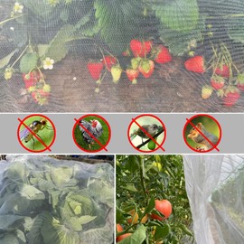 Ultra Fine Garden Netting 4'x10' Plant Pest Barrier Covers Bird Patio Mosquito Netting Tree Vegetable Mesh Protection Netting Fruit Greenhouse Row Nets for Garden | Meuallikit