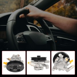 ASTOU Power Steering Pump Fit 2007-2010 for Ford for Edge 2010-2012 for Ford for Fusion 2007-2010 for Lincoln for MKX 2007-2012 for Lincoln for MKZ Replacement 20-1401 Power Steering Pump Pulley kit