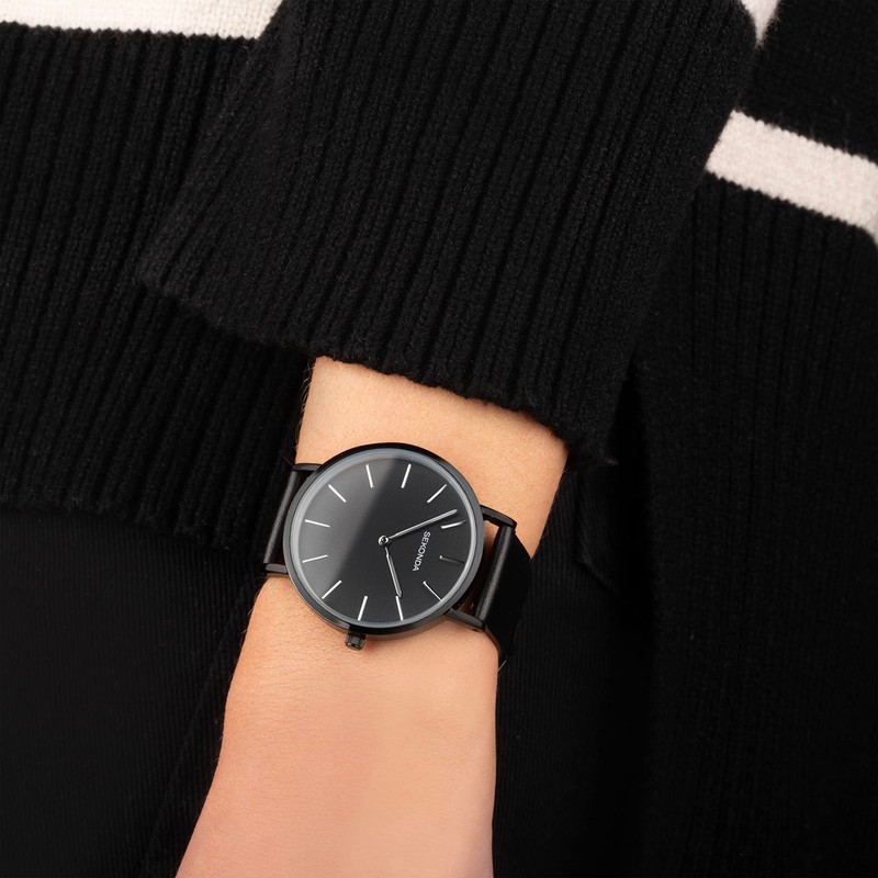Sekonda Minimal Ladies 38mm Quartz Watch in Black with Analogue