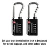 Master Lock Candado de combinación numérica para equipaje, aceptado por