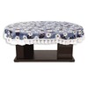 CASA-NEST Plastic Flowered Oval Shaped 4 to 6 Seater Table