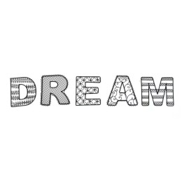 Vianney Letras Decorativas Dream Para Pared