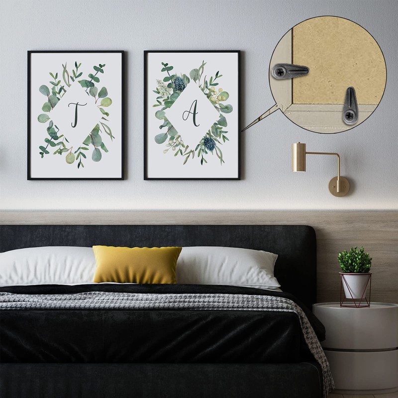 Suiwotin 100PCS Picture Turn Button Fasteners Photo Frame Hardware, Picture