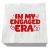 XIUHUBA In My Engaged Era Napkins 3-Ply 50 Pcs Red