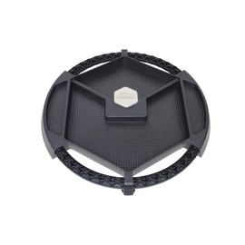 Mountain 1703 Automotive Rolling Tool Storage Holder/Tray Floor Creeper for Garages, Repair Shops, and DIY, 4 Compartments, Heavy Duty 360 Degree Swivel Castors, 30 lbs Capacity, Black