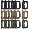 Topbuti 18 pcs Multipurpose Grimlock D-Ring Locking Molle Clips Hanging
