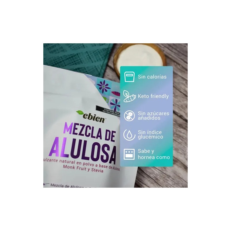 Ebien | Mezcla De Alulosa 500 G Endulzante Natural Keto