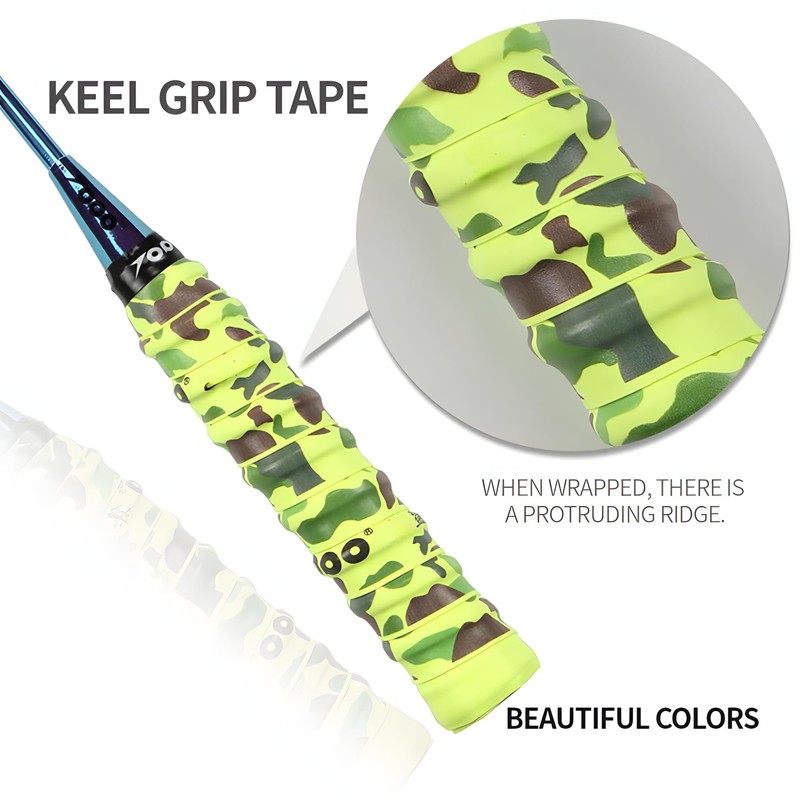 SPP Camouflage Racket OverGrips Tape – Anti-Slip, Super Absorbent Overgrip