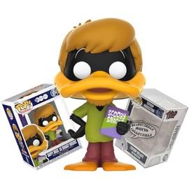 Funko Looney Tunes x Scooby-Doo: Daffy Duck as Shaggy Rogers + ToyBop Protector: WB 100 Retro Pop! TV Animation Vinyl Figure (Bundled with Pop Protector Collector Case Box Gift Set)