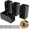 IRENPORU 4PCS 2”x 4” Stainless Steel Deck Railing Brackets Connectors,