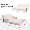 YOSHOOT Adjustable Lazy Floor Sofa, 5-Position Foldable Sleeper Chair with