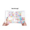 YOAVIP A5 Clear Storage Binder Book for Planner Scrapbook Stickers