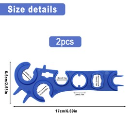 HDKAJL Set of 2 MC4 Keys, Solar Connector Disconnect Tool, Key for Solar Panel Cables, Key for Connectors and Photovoltaic Cable Sets (Blue)