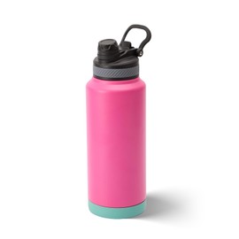 Double Wall Vacuum Insulated Tumbler - Stainless Steel Water Bottle with Dual Spout for Hot & Cold Drinks, BPA-Free, Leak-Proof, Fits Car Cup Holders (Keeps Hot 12H/Cold 24H) (Raspberry Vibes, 32oz)