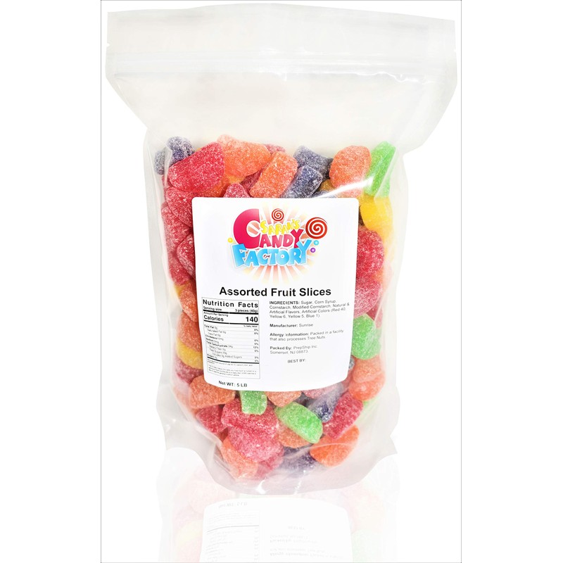 Sarah's Candy Factory Assorted Fruit Slice (5 Lbs in Bag)