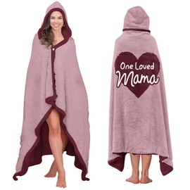 Vprintes One Loved Mama Wearable Blanket - Mothers Day Gifts for Mom - Birthday Gifts for Mom from Daughter Son