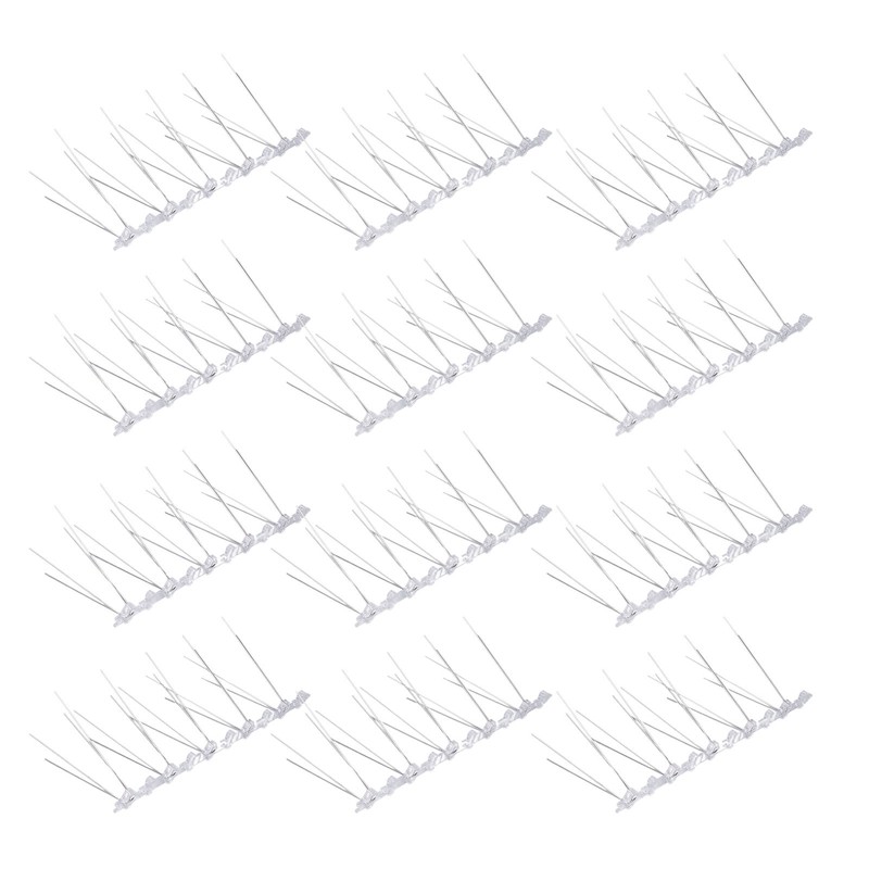 Bird Spikes 304 Stainless Steel Wire Rust Proof Plastic Base
