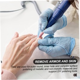 OHPHCALL 50 Pcs Nail Sand Cap Grinding Head Polisher Sand Sanding Ring Cap Nail Sanding File Nail Drill Tips Nail Art Drill Bits Nail Polisher Sand Cap Nail Polisher Caps Nails Gel Purple