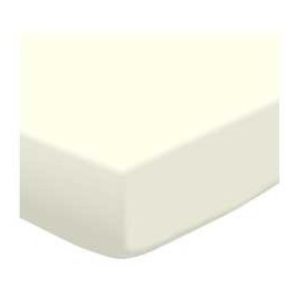 SheetWorld Fitted Basket Sheet - Solid Ivory Jersey Knit - Solid Colors